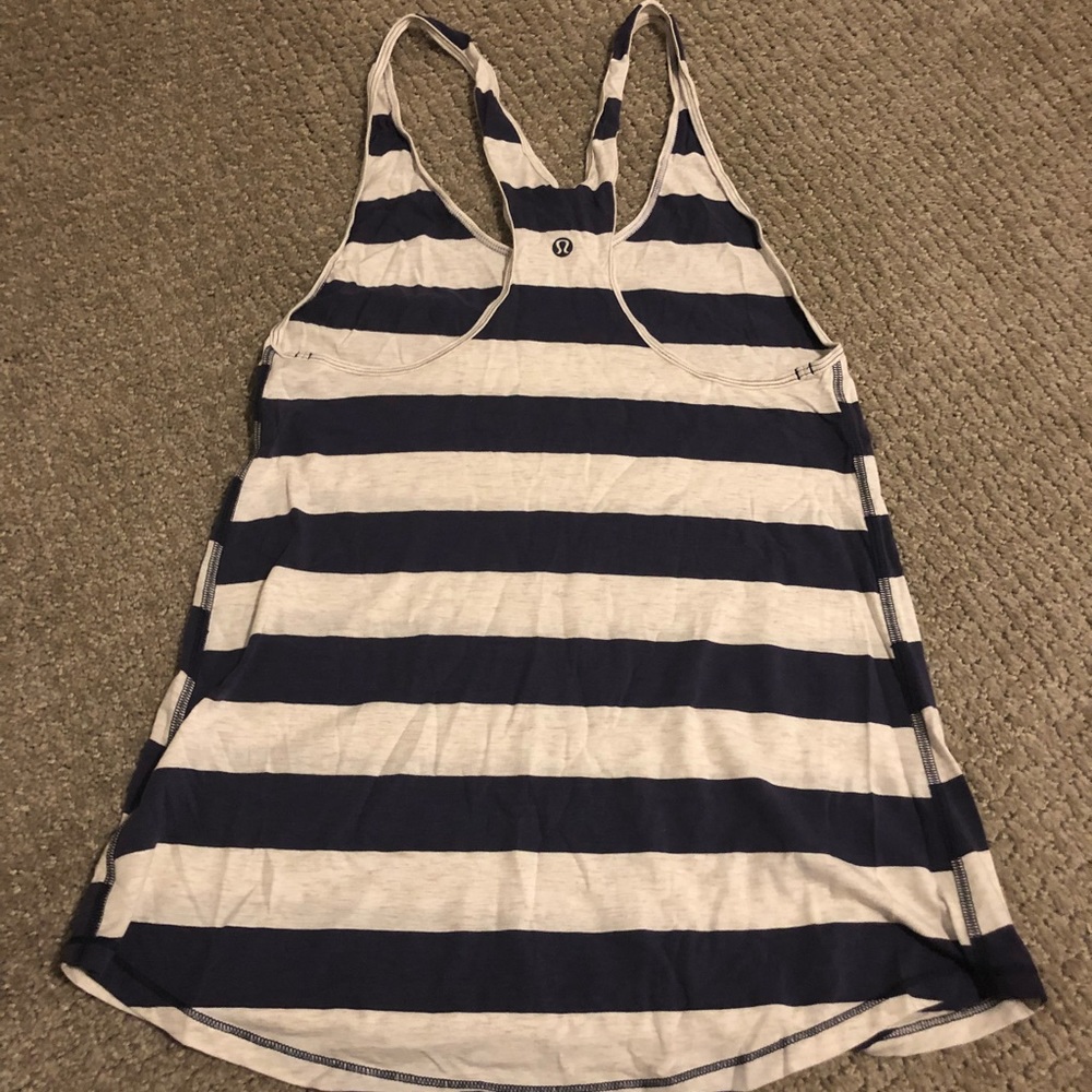 Lululemon Navy and Cream Tank 4